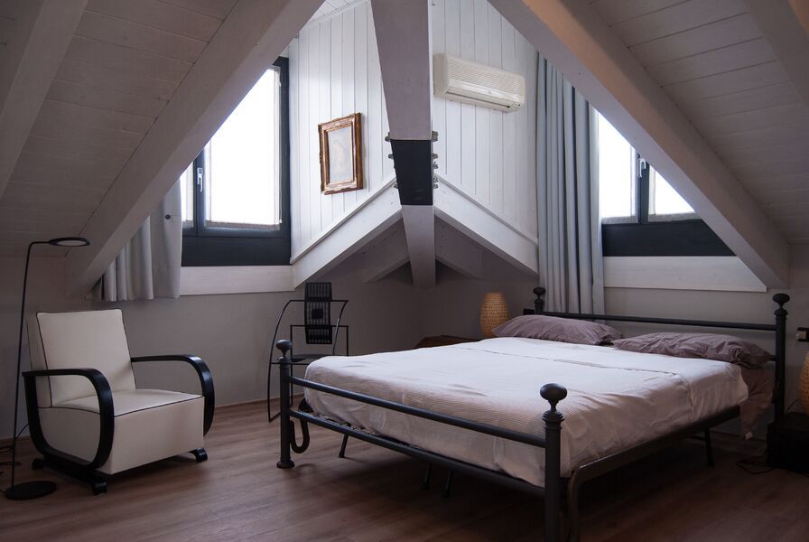 Ein Schlafzimmer unterm Dach