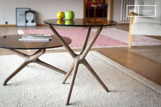 Glas Beistelltisch Nodern
