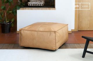 Großer Marsliden Leder-Puff