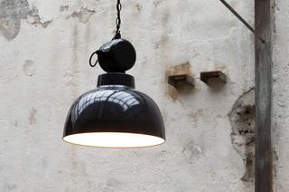 Industrie-Hängelampe Retronom Schwarz 40cm