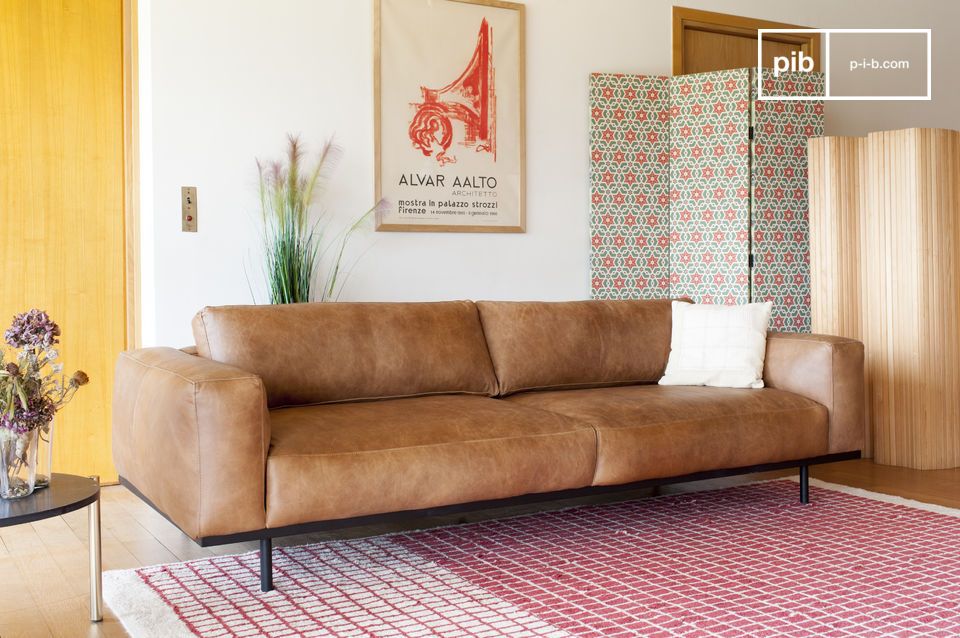 Dieses Sofa wird zweifellos das Herzstück Ihres Wohnzimmers sein.