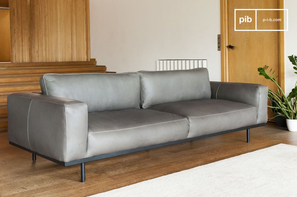 Die Kombination der Stile ermöglicht es, dass das Sofa in jedes Interieur passt.