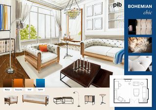 Pariser Bohème-Chic - Gestaltungsschema