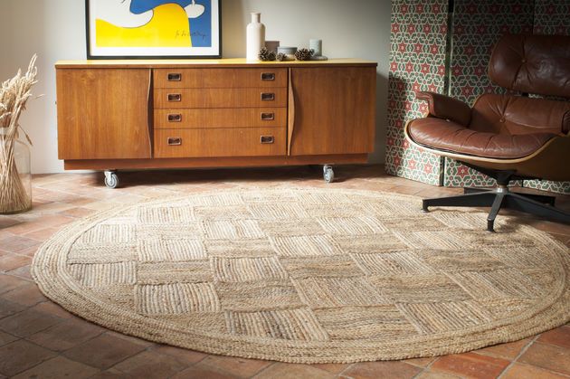 Runder Teppich Williams aus Jute