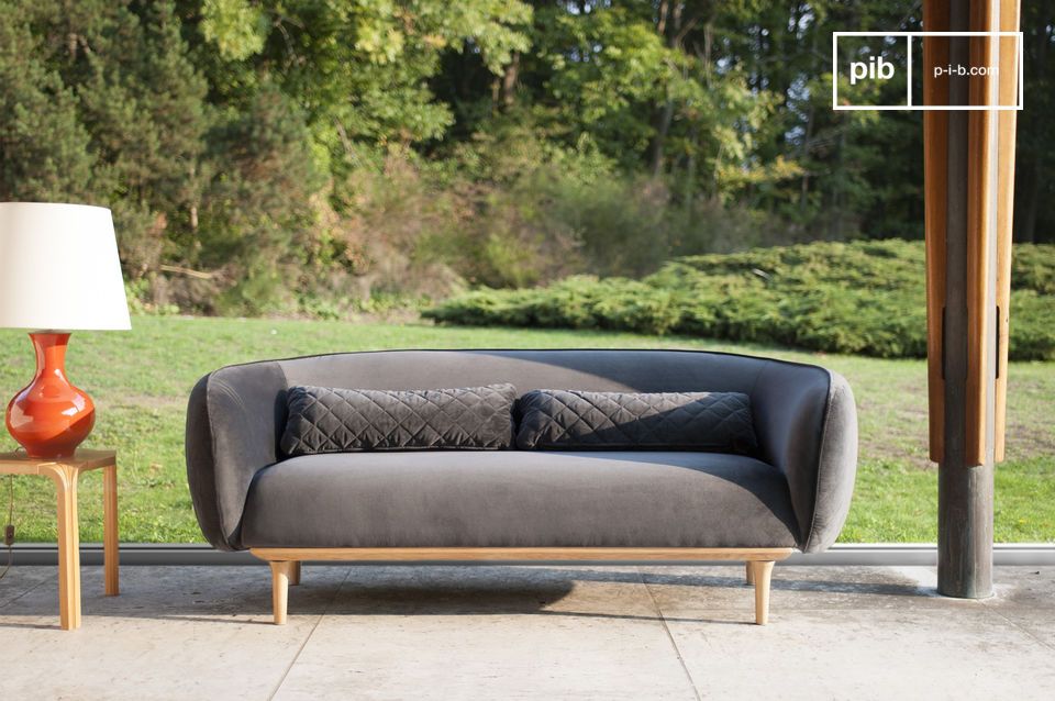 Rundes 3-sitzer Sofa Olson