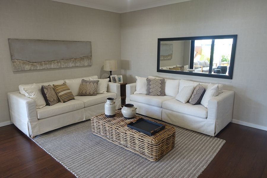 weisses sofa